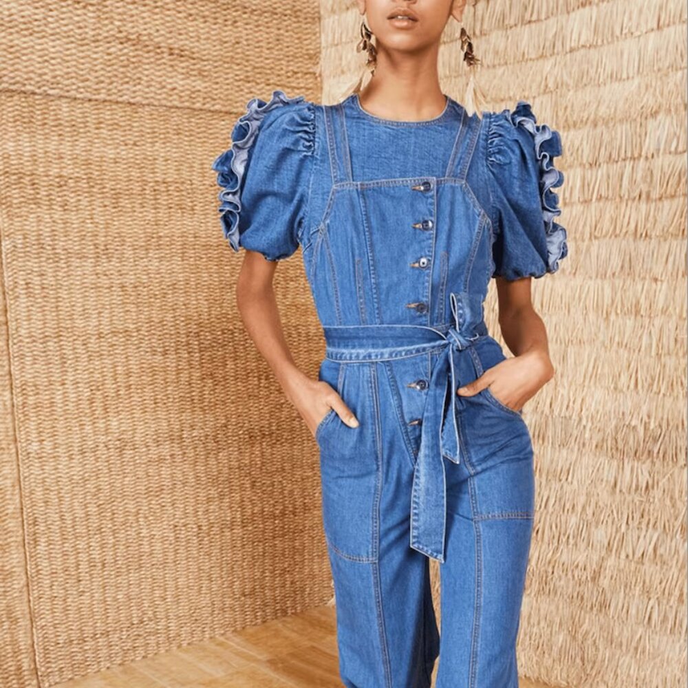 Ulla Johnson Ash Jumpsuit - Med Wash